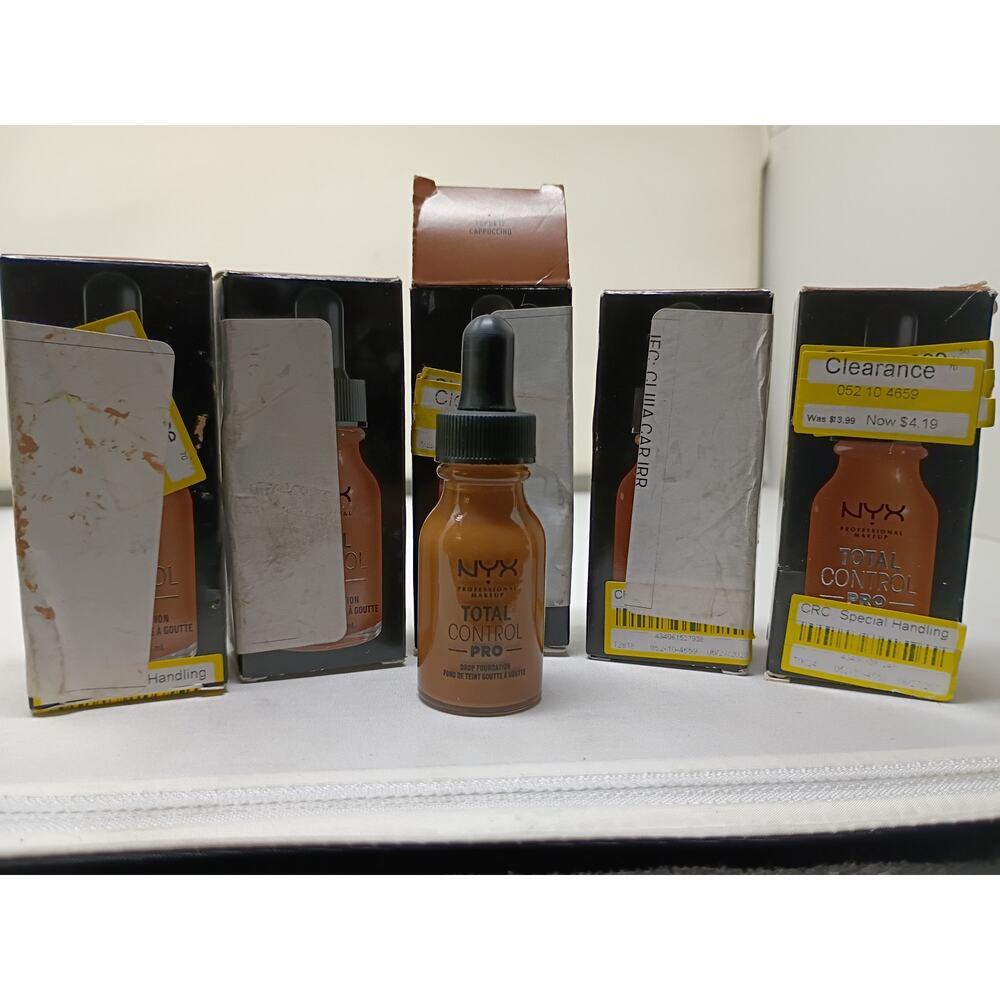 NYX Total Control Pro Drop Foundation - Cappuccino (5 Pack)